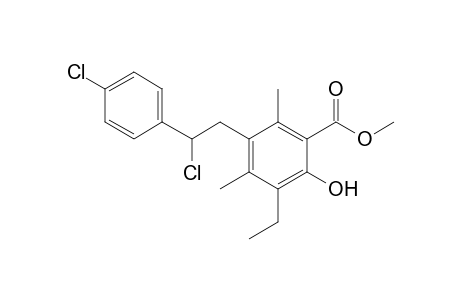 Methyl 5-[2-Chloro-2-(4-chlorophenyl)ethyl]-3-ethyl-4,6-dimethylsalicylate