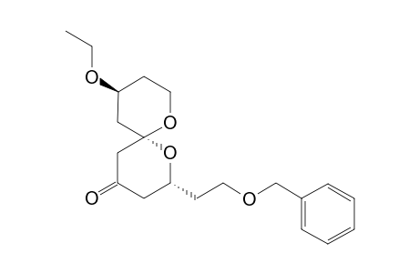 (2R,6S,10S)-2-(2-(Benzyloxy)ethyl)-10-ethoxy-1,7-dioxaspiro[5.5]undecan-4-one
