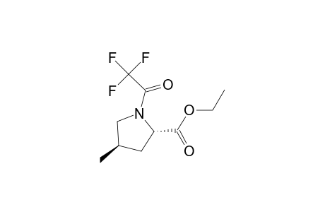 N-trifluoroacetyl 4-methyl-(S)-proline trans-ethyl ester
