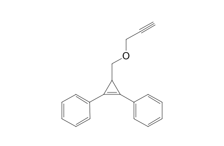 (3-((Prop-2-ynyloxy)methyl)cycloprop-1-ene-1,2-diyl)dibenzene