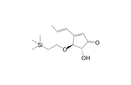 (4S,5R)-5-hydroxy-3-[(E)-prop-1-enyl]-4-(2-trimethylsilylethoxy)-1-cyclopent-2-enone