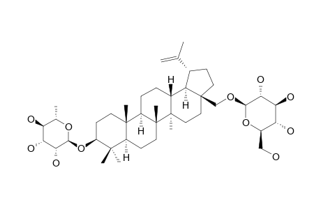 28-O-BETA-D-GLUCOPYRANOSYLBETULIN_3-BETA-O-ALPHA-L-RHAMNOPYRANOSIDE