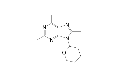 2,6,8-trimethyl-9-(2-oxanyl)purine