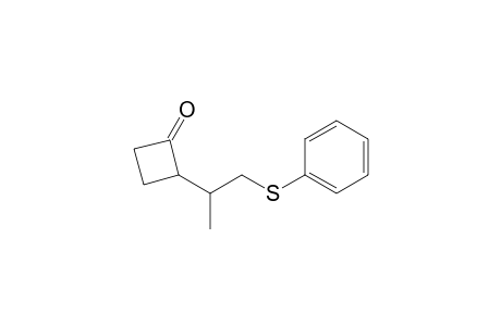2-(1-phenylsulfanylpropan-2-yl)cyclobutan-1-one