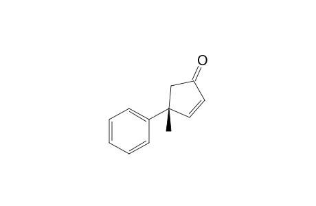 (4R)-4-Methyl-4-phenyl-2-cyclopenten-1-one