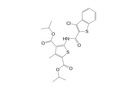 diisopropyl 5-{[(3-chloro-1-benzothien-2-yl)carbonyl]amino}-3-methyl-2,4-thiophenedicarboxylate