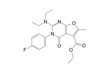 2-(Diethylamino)-5-ethoxycarbonyl-3-(4-fluorophenyl)-6-methylfuro[2,3-d]pyrimidin-4(3H)-one