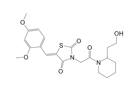 2,4-thiazolidinedione, 5-[(2,4-dimethoxyphenyl)methylene]-3-[2-[2-(2-hydroxyethyl)-1-piperidinyl]-2-oxoethyl]-, (5Z)-