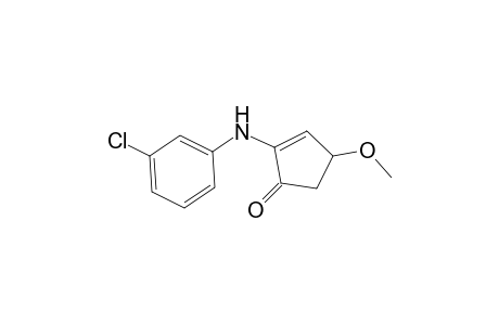 2-(3-Chloroanilino)-4-methoxy-2-cyclopenten-1-one