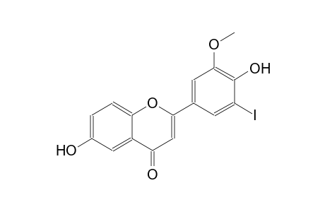6-hydroxy-2-(4-hydroxy-3-iodo-5-methoxyphenyl)-4H-chromen-4-one