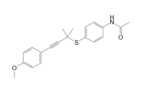 N-(4-{[4-(4-Methoxyphenyl)-2-methylbut-3-yn-2-yl]thio}phenyl)acetamide