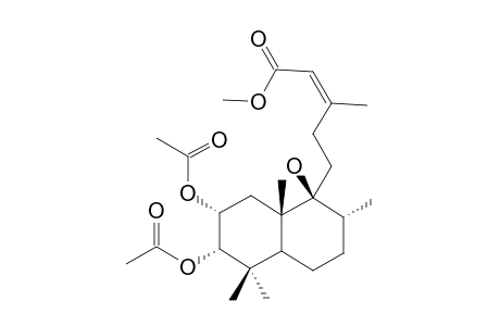 METHYL-2-ALPHA,3-ALPHA-DIACETOXY-9-BETA-HYDROXYLABD-13(E)-EN-15-OATE