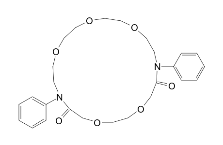 1,13-Diphenyl-1,13-diaza-4,7,10,16,19-pentaoxacyclouneicosane-14,21-dione