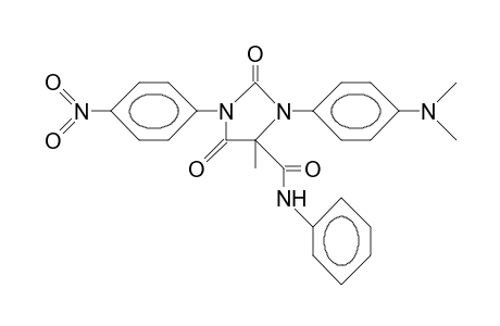 1-(4-Dimethylamino-phenyl)-3-(4-nitro-phenyl)-5-phenylamido-5-methyl-2,4-imidazoledione