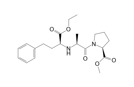 2-Pyrrolidinecarboxylic acid, 1-[2-[[1-(ethoxycarbonyl)-3-phenylpropyl]amino]-1-oxopropyl]-, methyl ester,