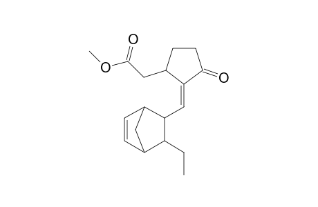 Methyl 2-[(3'-ethylbicyclo[2.2.1]hept-5'-en-2'-yl)methylene]-3-oxocyclopentane-acetate