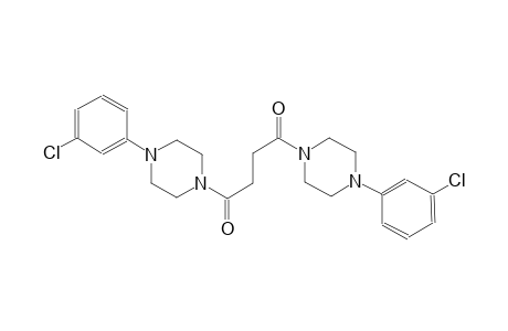1-(3-chlorophenyl)-4-{4-[4-(3-chlorophenyl)-1-piperazinyl]-4-oxobutanoyl}piperazine
