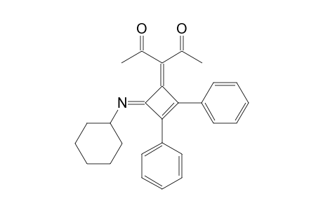2-(Diacetylmethylene)-1-cyclohexylimino-3,4-diphenyl-3-cyclobutene