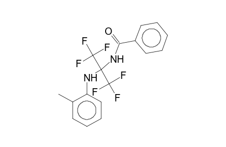 N-[2,2,2-Trifluoro-1-(o-toluidino)-1-(trifluoromethyl)ethyl]benzamide