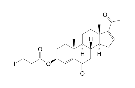 3-BETA-(3-IODOPROPANOYLOXY-PREGNA)-4,16-DIENE-6,20-DIONE