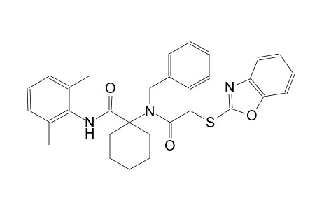 cyclohexanecarboxamide, 1-[[(2-benzoxazolylthio)acetyl](phenylmethyl)amino]-N-(2,6-dimethylphenyl)-