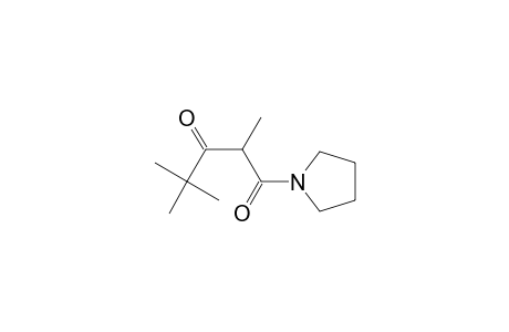 N-[2-(2,2-dimethylpropanoyl)propanoyl]pyrrolidine