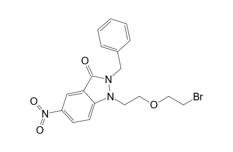 5-(2-benzyl-5-nitro-3-oxo-1,2-dihydro-3H-indazol-1-yl)-3-oxapentyl bromide