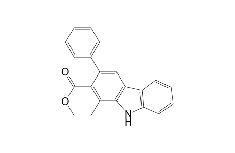 9H-Carbazole-2-carboxylic acid, 1-methyl-3-phenyl-, methyl ester