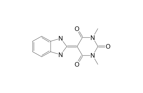 1,3-DIMETHYL-5-(2,3-DIHYDROBENZOIMIDAZOL-2-YLIDENE)-PYRIMIDINO-2,4,6(1H,3H)-TRIONE