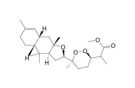 1,2-Dioxane-3-acetic acid, 6-(2,3,3a,4,4a,5,6,8a,9,9a-decahydro-4,4,7,9a-tetramethylnaphtho[2,3-b]furan-2-yl)-.alpha.,6-dimethyl-, methyl ester, [2R-[2.alpha.[3R*(R*),6S*], 3a.alpha.,4a.beta.,8a.beta.,9a.beta.]]-