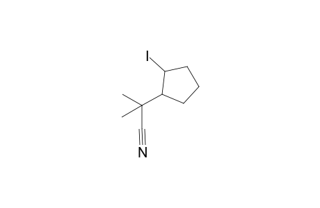 2-(2-iodocyclopentyl)-2-methylpropanenitrile