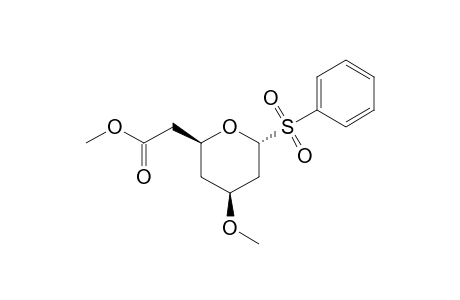 2-[(2S,4S,6R)-4-methoxy-6-phenylsulfonyl-tetrahydropyran-2-yl]acetic acid methyl ester