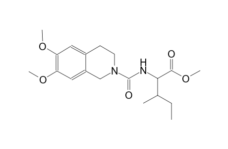 pentanoic acid, 2-[[(3,4-dihydro-6,7-dimethoxy-2(1H)-isoquinolinyl)carbonyl]amino]-3-methyl-, methyl ester, (2S,3R)-