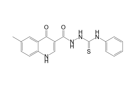 1-[(6-Methyl-4-oxo-1,4-dihydroquinolin-3-yl)carbonyl]-4-phenylthiosemicarbazide