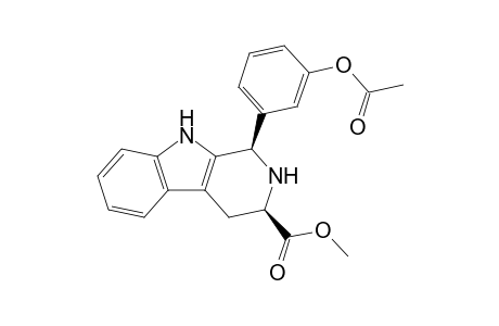 cis-(1R,3R)-Methyl 1-(3-acetoxyphenyl)-1,2,3,4-tetrahydro-9H-pyrido[3,4-b]indole-3-carboxylate