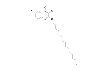 2-CHLORO-7-FLUORO-3-(HEXADECYLOXY)-QUINOXALINE-1-OXIDE