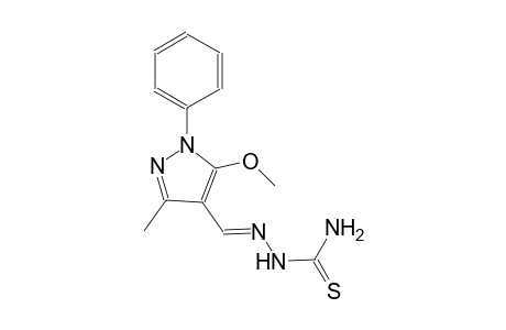 1H-pyrazole, 4-[(E)-[(aminocarbonothioyl)hydrazono]methyl]-5-methoxy-3-methyl-1-phenyl-