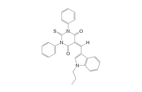 1,3-diphenyl-5-[(1-propyl-1H-indol-3-yl)methylene]-2-thioxodihydro-4,6(1H,5H)-pyrimidinedione