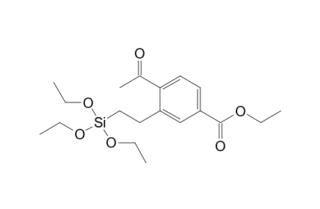 Ethyl 4-acetyl-3-[2-(triethoxysilyl)ethyl]benzoate