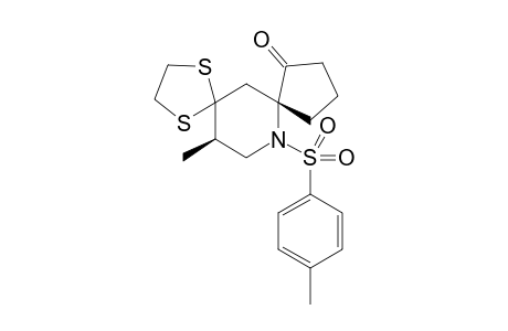(7R,14R)-14-Methyl-12-(toluene-4-sulfonyl)-1,4-dithia-12-aza-dispiro[4.1.4.3]tetradecan-8-one