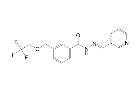N'-[(E)-3-pyridinylmethylidene]-3-[(2,2,2-trifluoroethoxy)methyl]benzohydrazide