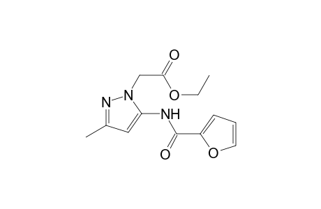 2-[5-(2-furoylamino)-3-methyl-pyrazol-1-yl]acetic acid ethyl ester