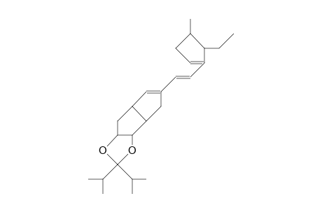 cis, endo-6,7-Dihydroxy-3-(trans[5-ethyl-4-methyl-1-cyclopentene-1-yl]-vinyl)-cis-bicyclo(3.3.0)oct-2-ene diisopropyl ket