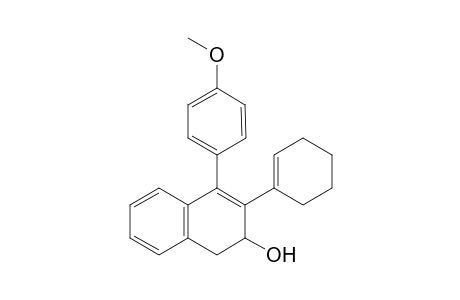 3-(Cyclohex-1-en-1-yl)-4-(4-methoxyphenyl)-1,2-dihydronaphthalen-2-ol