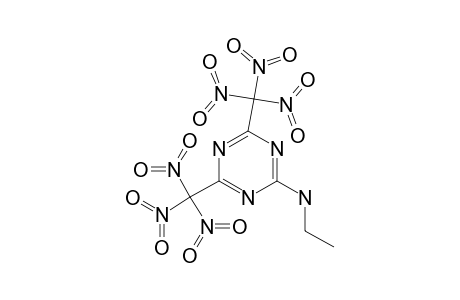 2-ETHYLAMINO-4,6-BIS-(TRINITROMETHYL)-1,3,5-TRIAZINE
