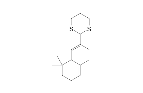 2-[(E)-1-Methyl-2-(2,6,6-trimethyl-2-cyclohexen-1-yl)ethenyl]-1,3-dithiane