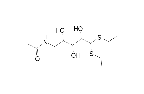 L-Arabinose, 5-(acetylamino)-5-deoxy-, diethyl mercaptal