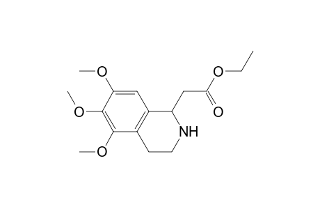 ethyl 5,6,7-trimethoxy-1,2,3,4-tetrahydroisoquinoline-1-ethanoate
