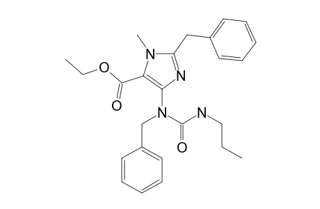 2-(benzyl)-5-(benzyl-(propylcarbamoyl)amino)-3-methyl-imidazole-4-carboxylic acid ethyl ester