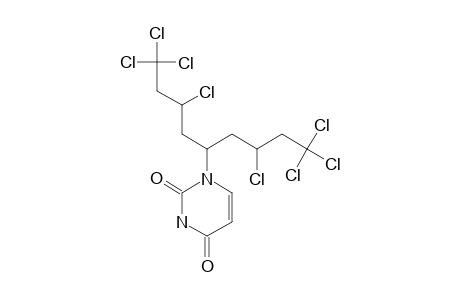 1-[3,5,5,5-tetrachloro-1-(2,4,4,4-tetrachlorobutyl)pentyl]pyrimidine-2,4-quinone